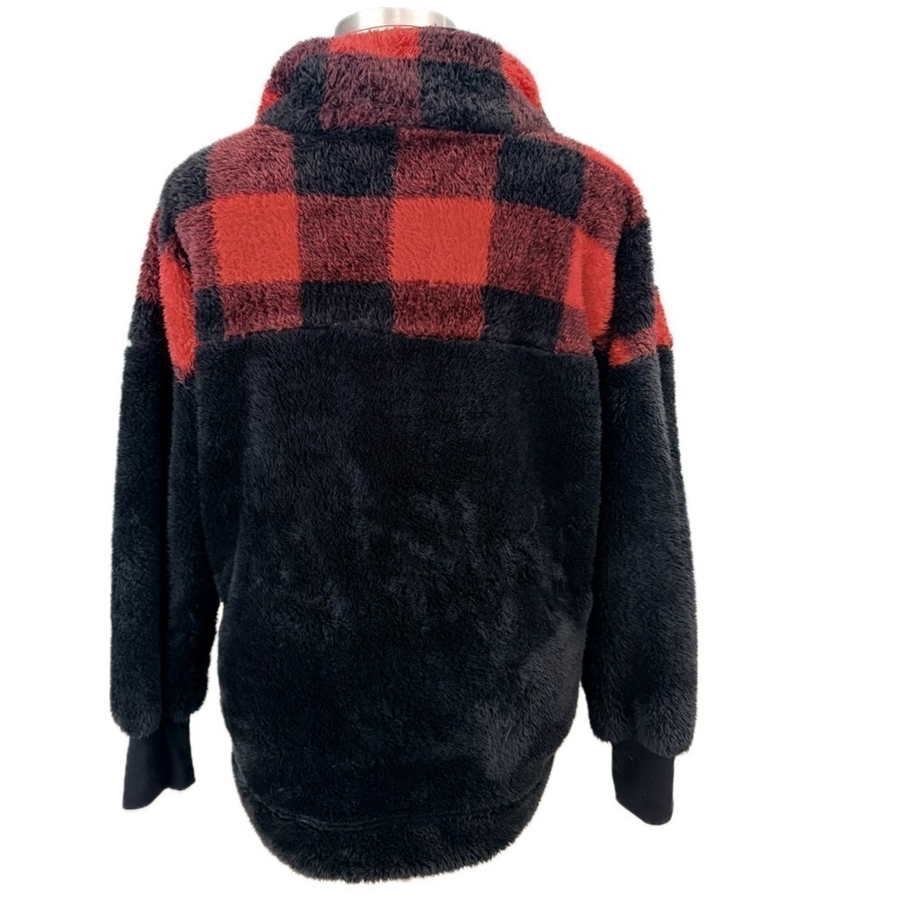 LuLaRoe Sherpa Jacket 1/4 Zip Cozy Warm Large Bust 53” - 60” Length 28” - Picture 7 of 7